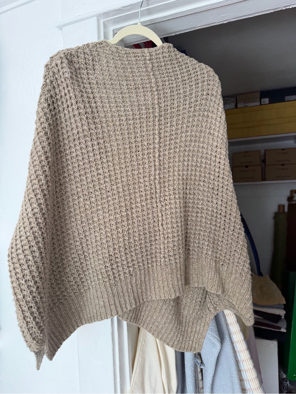 Free People Waffle Knit Women's Cardigan Sweater - Picture 3 of 3
